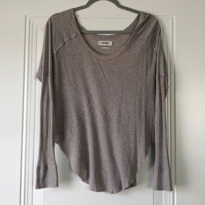 Taupe long sleeve shirt